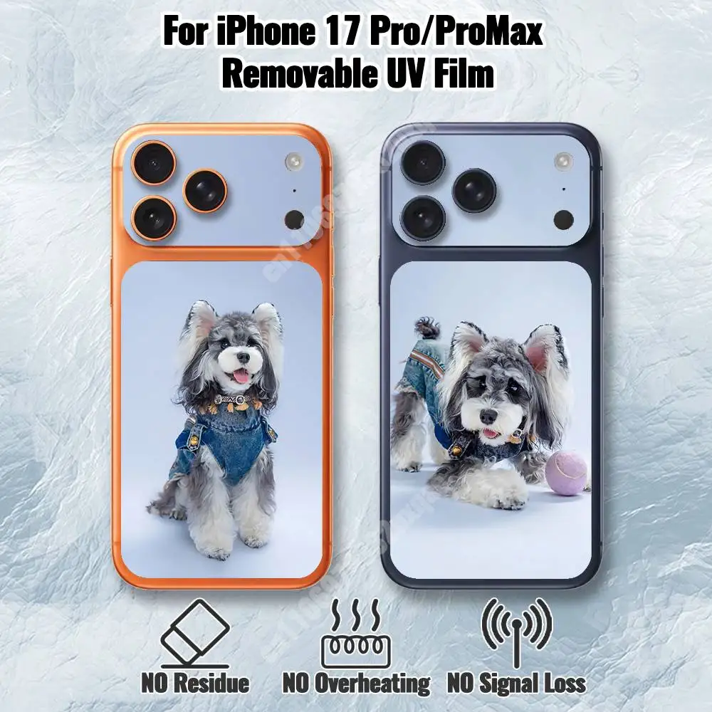 

Cute Schnauzer Dog Removable UV Film for iPhone 17 Pro 17 ProMax HD Decal Skin