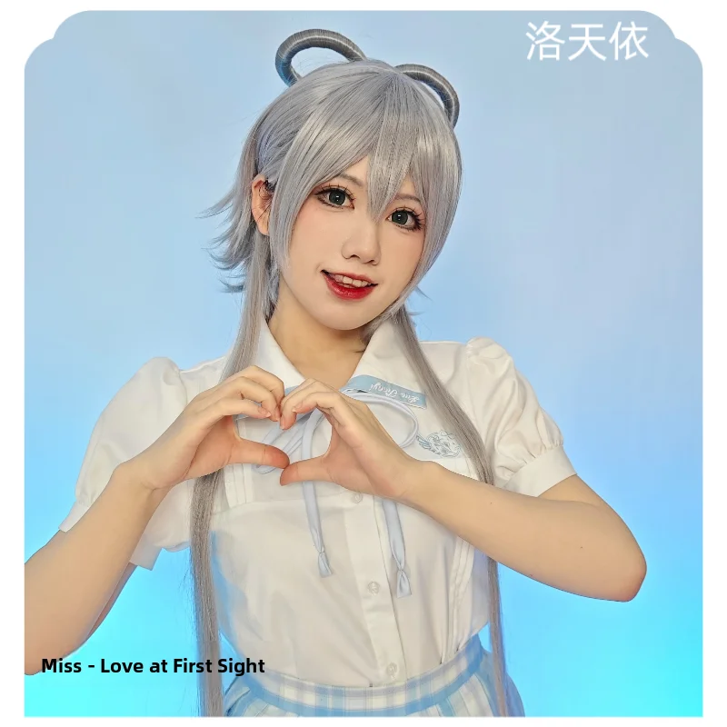 ミス・ルー・シティ・アカデミー-羅天一-コスプレウィッグ-ボーカロイド-ヤ・イン・ゴン・ユー・ルオ・天一-コスプレウィッグ-在庫あり-ゲームキャラクターアクセサリー