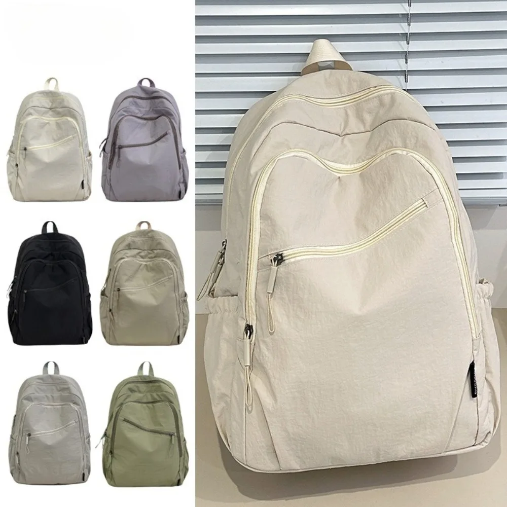 

Fashion Simple Women Backpack Premium Lightweight Casual Travel Men Backpack Large Capacity Student School Bag