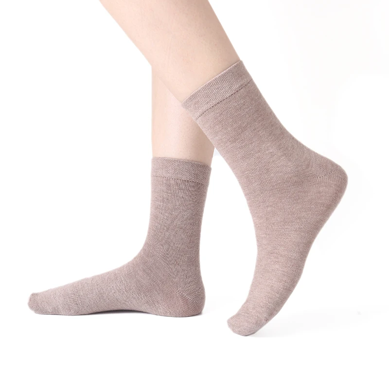 MVLYFLRT 5 Pairs Pure Color Socks For Men and Women Of Worsted wool Comfortable and Breathable