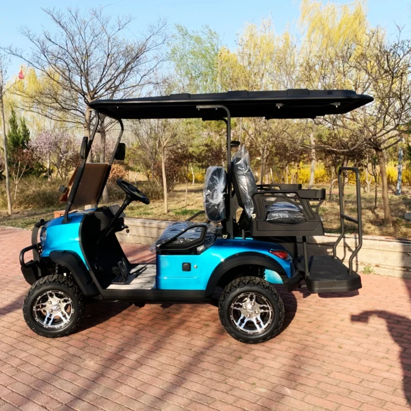 High Quality Pure Electric Golf Cart Suitable For Park/School/Farm/Villa Patrol Car Off Road Tire Aluminum Alloy Wheels Bumper