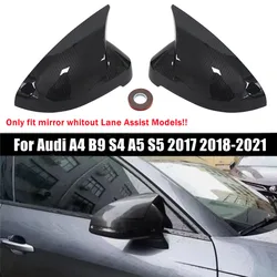 For Audi A4 B9 S4 A5 S5 2017 2018 2019 2020 2021 Car Rearview Side Mirror Cover Wing Cap Exterior Door Housing Shell Trim