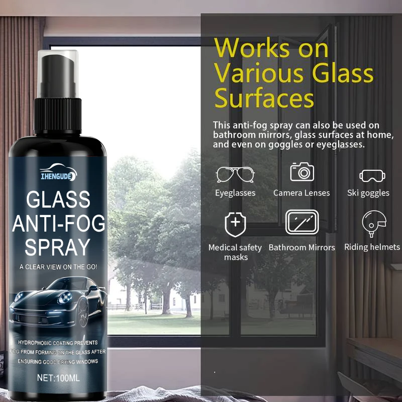 

Anti-Fog Coating - Innovative Formula Creates an Invisible Barrier, Rainproof and Waterproof Spray, Resists Rain and Water Stains, Ensures Optimal Visibility for Professional and Personal Use, Suitable for Car Windows, Mirrors, Bathrooms, Helmets, Glasses