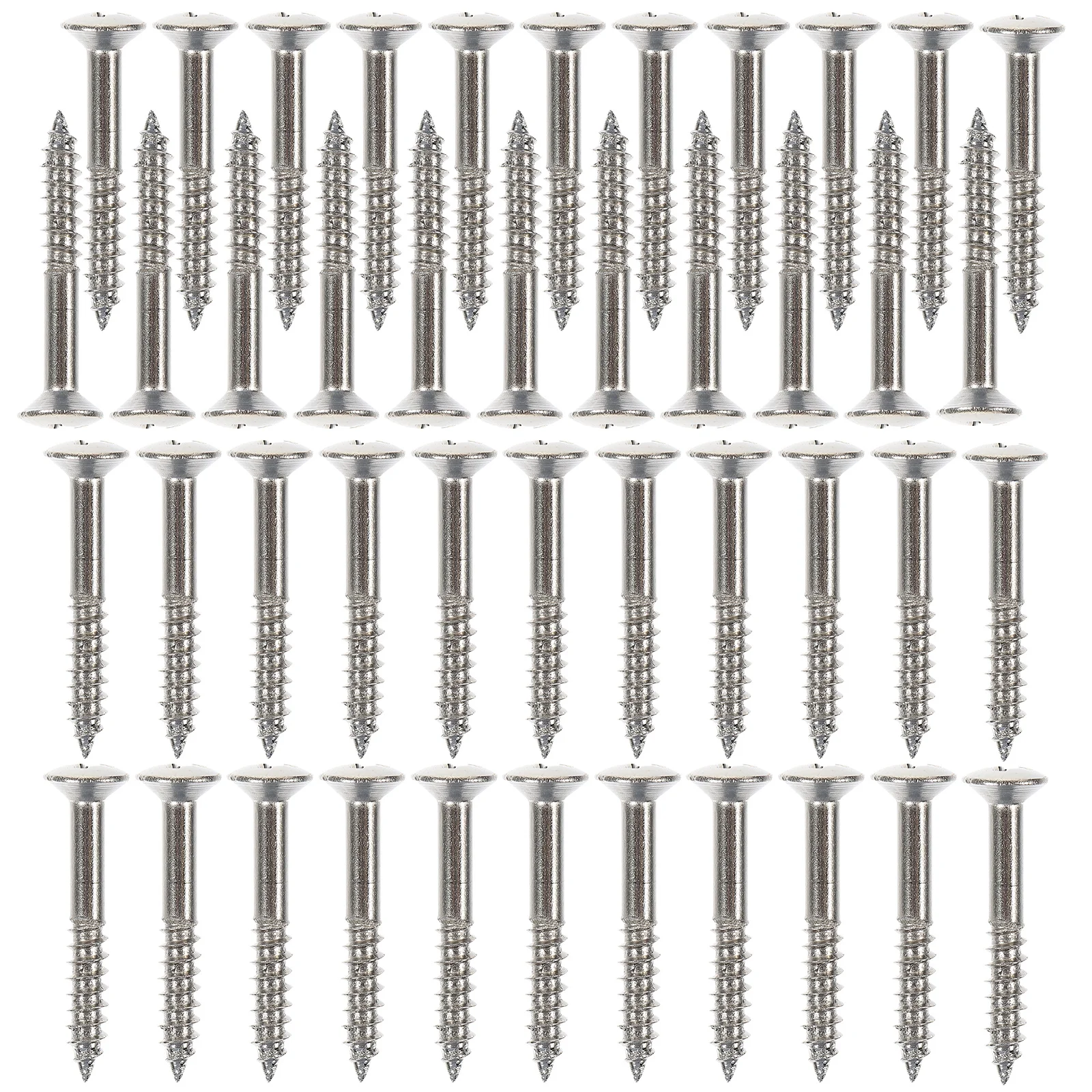 

40Pcs Guitar Pickup Screws Metal Mounting Replacement Repair Parts for Electric Guitar Bass Accessories Metal Screws