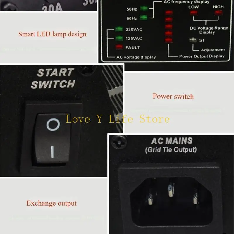 L74C 600W High Efficiency Solar Power Inverters Grids Tie Solar Inverters for Home Use