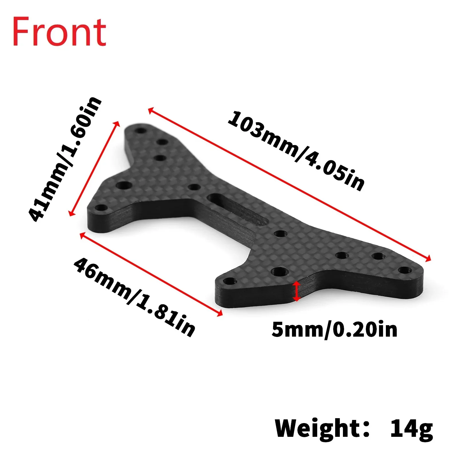 คาร์บอนไฟเบอร์ด้านหน้าและด้านหลังสําหรับ ARRMA 1/7 Infraction 6S BLX Limitless 6S BLX RC รถอะไหล่อัพเกรดอุปกรณ์เสริม