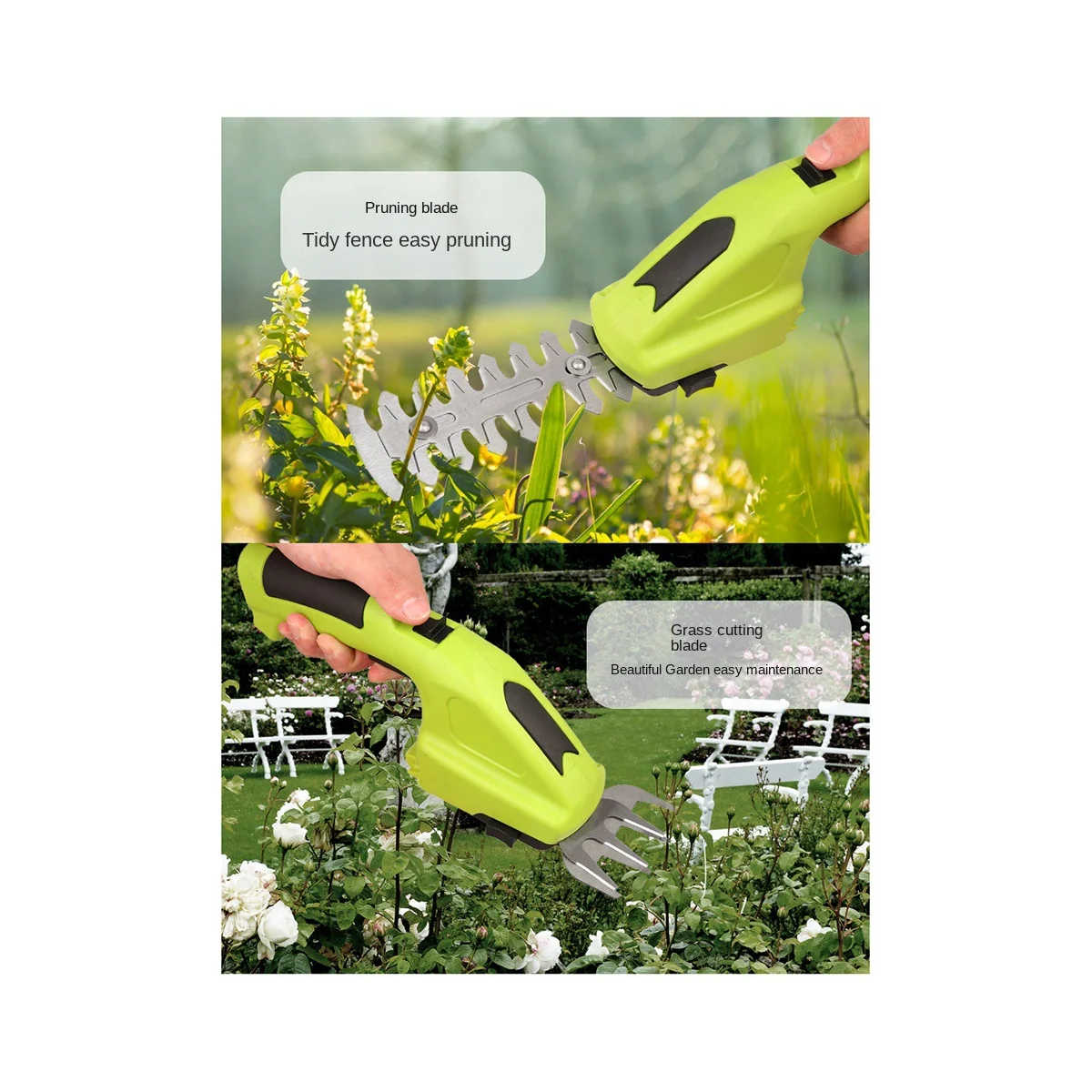 Small Convenient Electric Trimmer Pruning Shears Garden Lawn Hedge Rechargeable Cordless Fence Scissors Weeder Mower