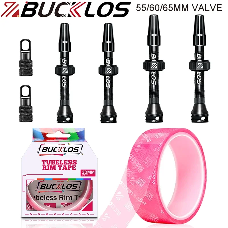 

55MM 60MM 65MM Bicycle Tubeless Valve Presta Road Bike Tubeless Valve Bike Tubeless Wheelset Tape Road Bicycle Wheels Seal Tape