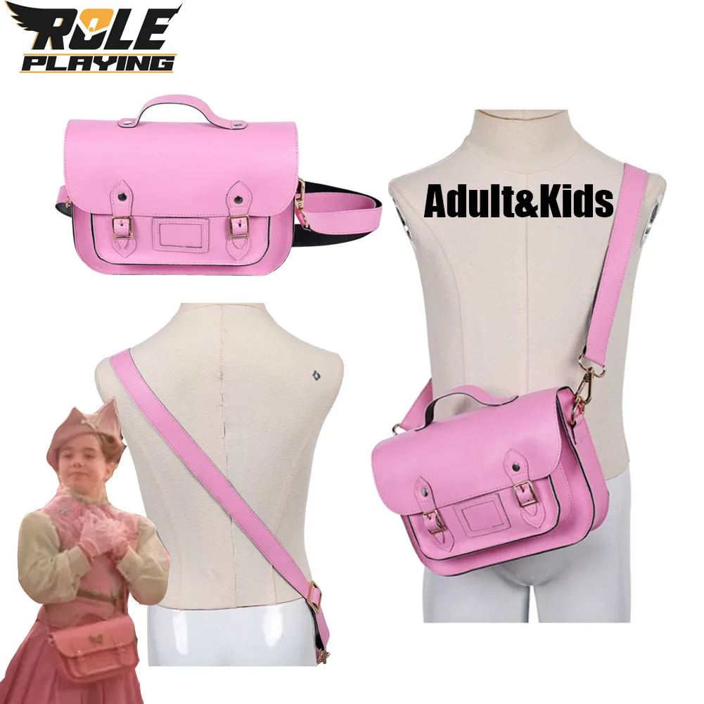 حقيبة كتف كوسبالي جليندا الوردية للنساء والفتيات، حقائب مدرسية عصرية، إكسسوارات أزياء شريرة، هدايا كرنفال الهالوين #1