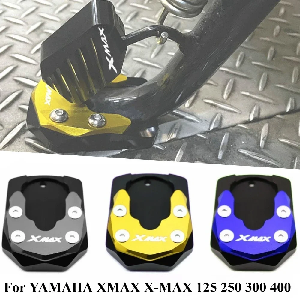 

Motorcycle Accessories Side Bracket Parking Expansion Pad Anti-Slip CNC Extender For YAMAHA XMAX X-MAX 125 250 300 400 XMAX250