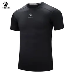 Kelme Sports T-shirt Men's Summer Short Sleeved Quick Drying Breathable Running Football Elastic Tight Fitness Suit