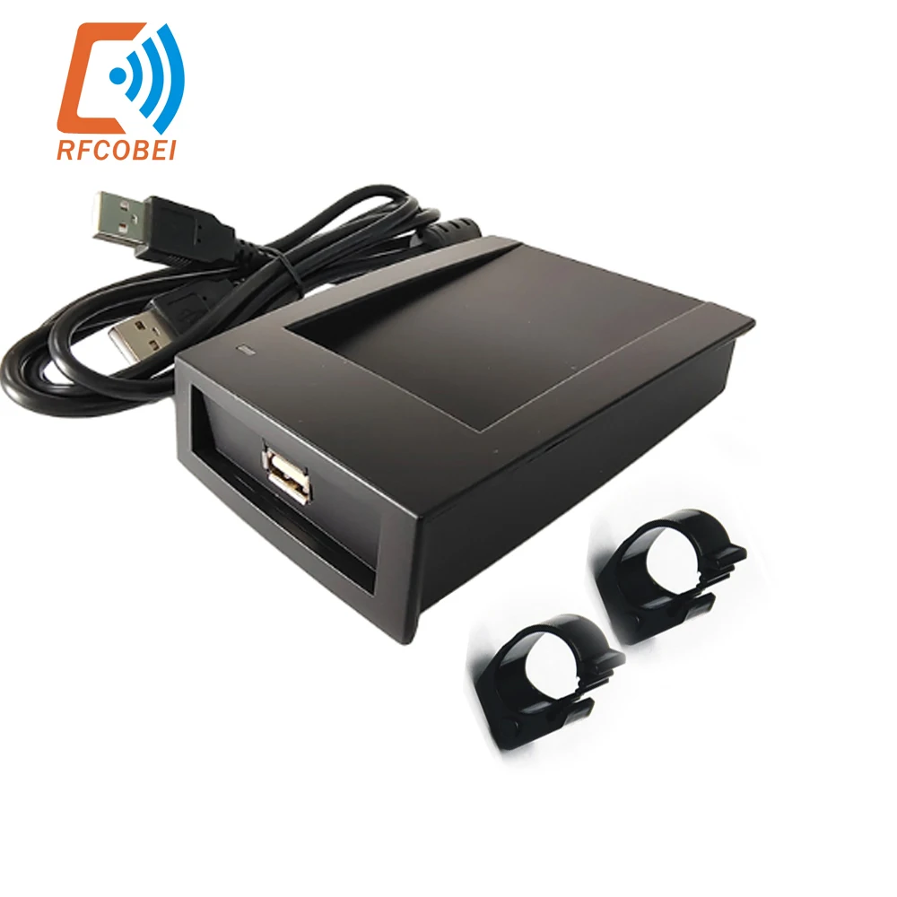 

Hi tag-S256 RFID Reader 125KHZ/134.2KHz Microchip Encoder ISO11784 / ISO11785 FDX-B EMID Animal Tag Writer Desktop Programmer