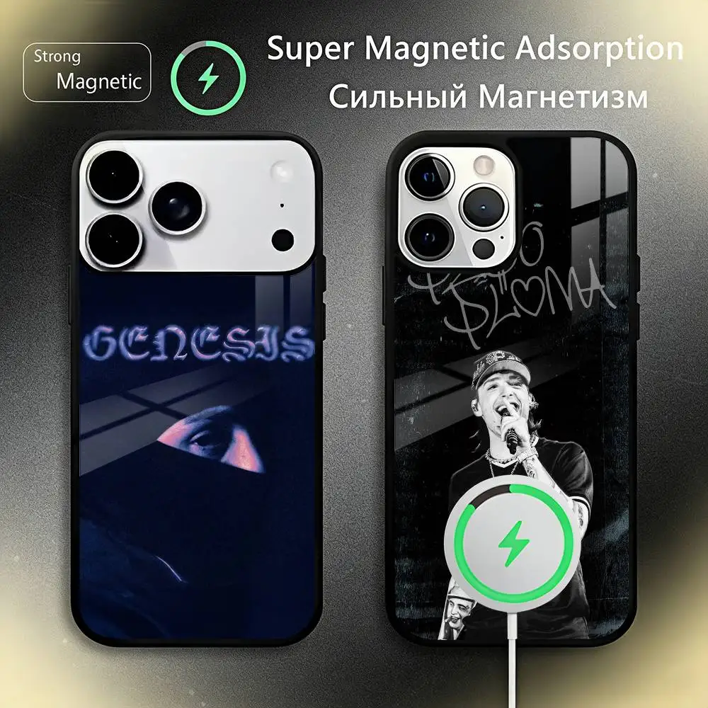 

P-Peso Pluma Mexico Singer Phone Case For IPhone17 16 15 14 13 12 11 Plus Pro Max Plus Wireless Charger Cover Funda