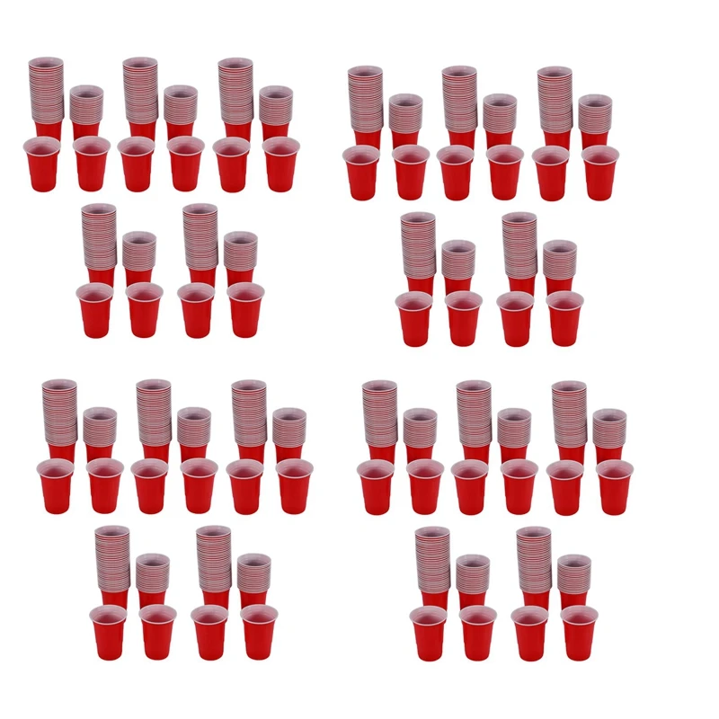 500Pcs 450Ml Red Disposable Plastic Cup Party Cup Bar Restaurant Supplies Household Items For Home Supplies