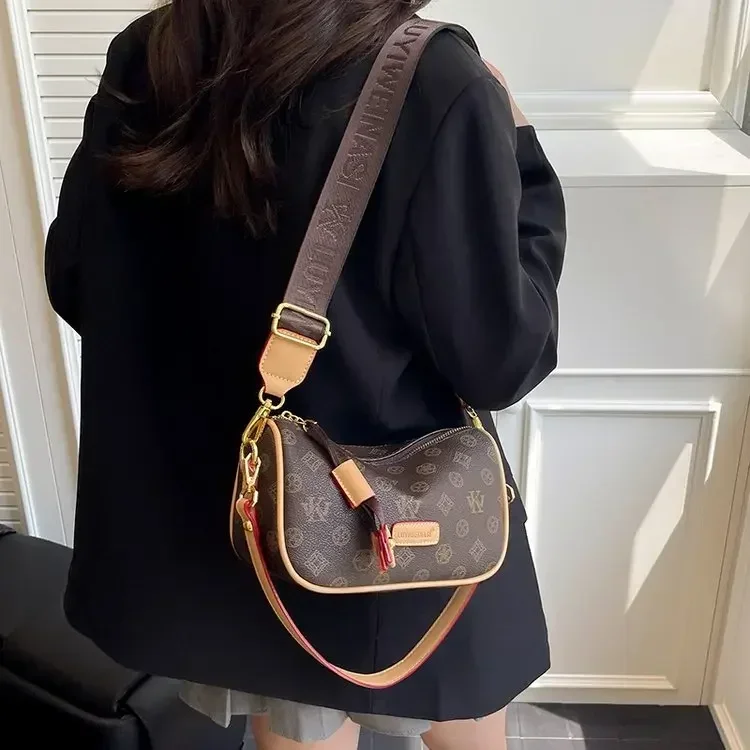 

Simple Fashion Diaper Bags For Women Designer Leather Crossbody Bag Vintage Shoulder Bag Elegant Large Capacity Messenger Bag