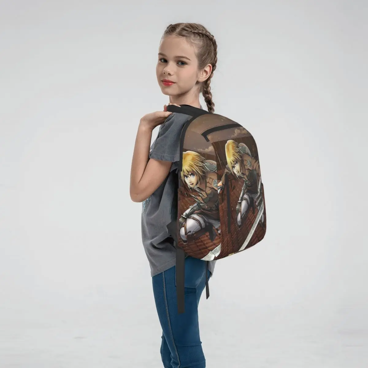 Armin Arlert Attack On Titan AOT (10) Backpack Large Capacity Boys Girls BookBag School Bag Shoulder Bags for Men Women