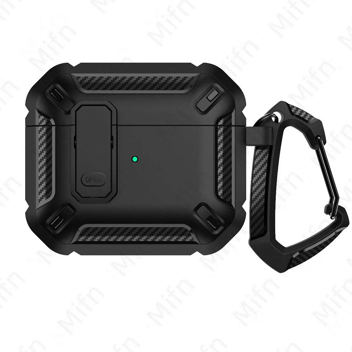 Per AirPod Pro USB C case1948 con lock】per custodia da uomo Full Body Military Hard Shell Shock Protect custodie airpod pro 2023 con portachiavi