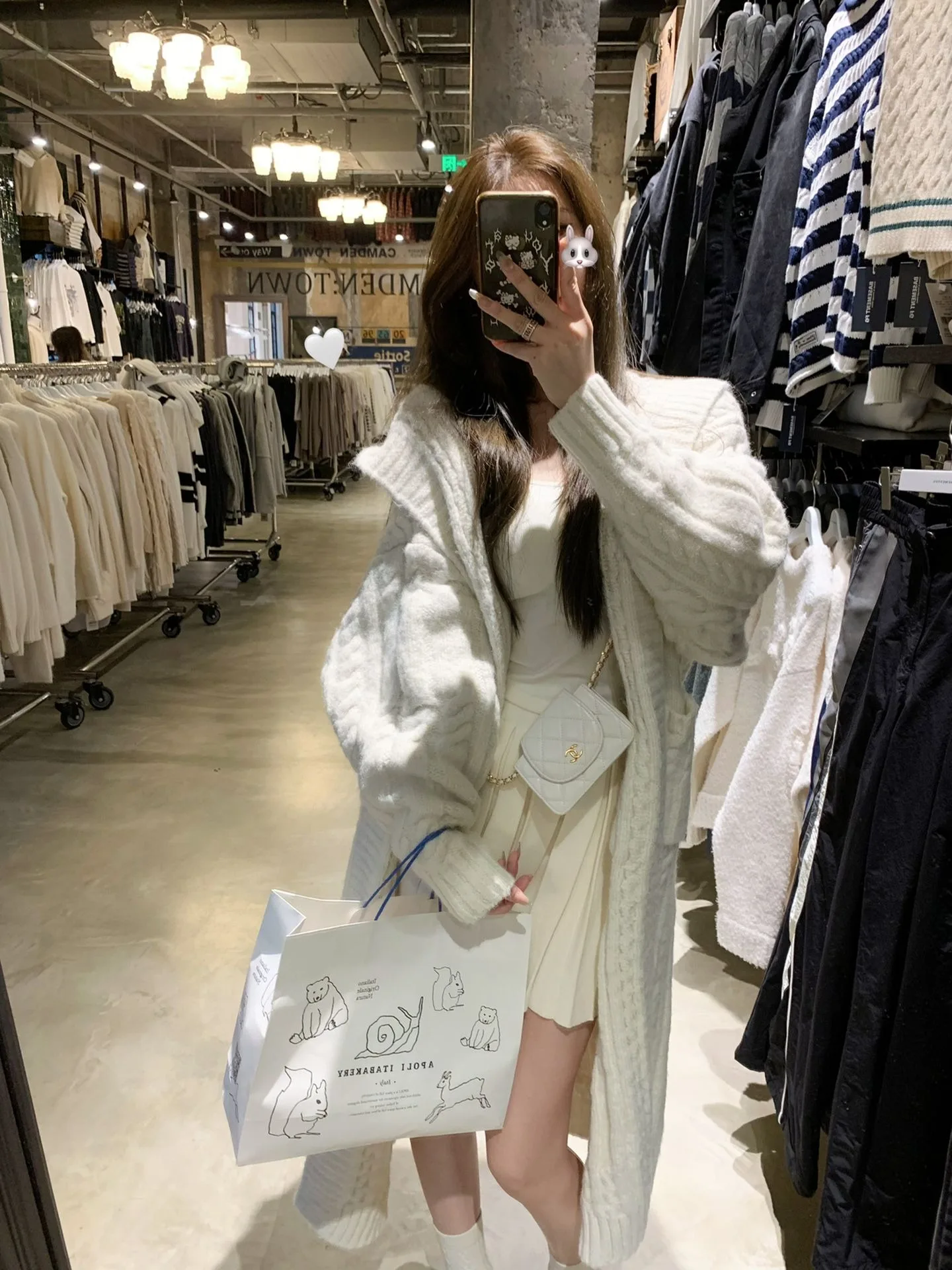 Manteau coréen tricoté mi-long pour femme, ample, paresseux, doux, Cardigan ouvert, Long, nouvelle collection automne hiver