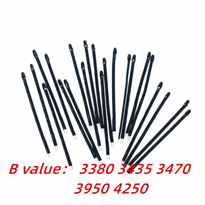 10PCS MF52D NTC Thermistor 1% 5K 10K 20K 30K 50K 100K 4250 New energy battery temperature sensing 30/40/50/60/80/100/125/135MM