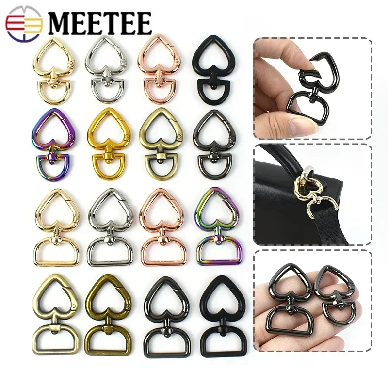 5/10/20Pcs 20/13mm Metal Bag Buckle Carabiner Trigger Snap Clip Hook Keychain Webbing Strap Belt Clasps DIY Hardware Accessories