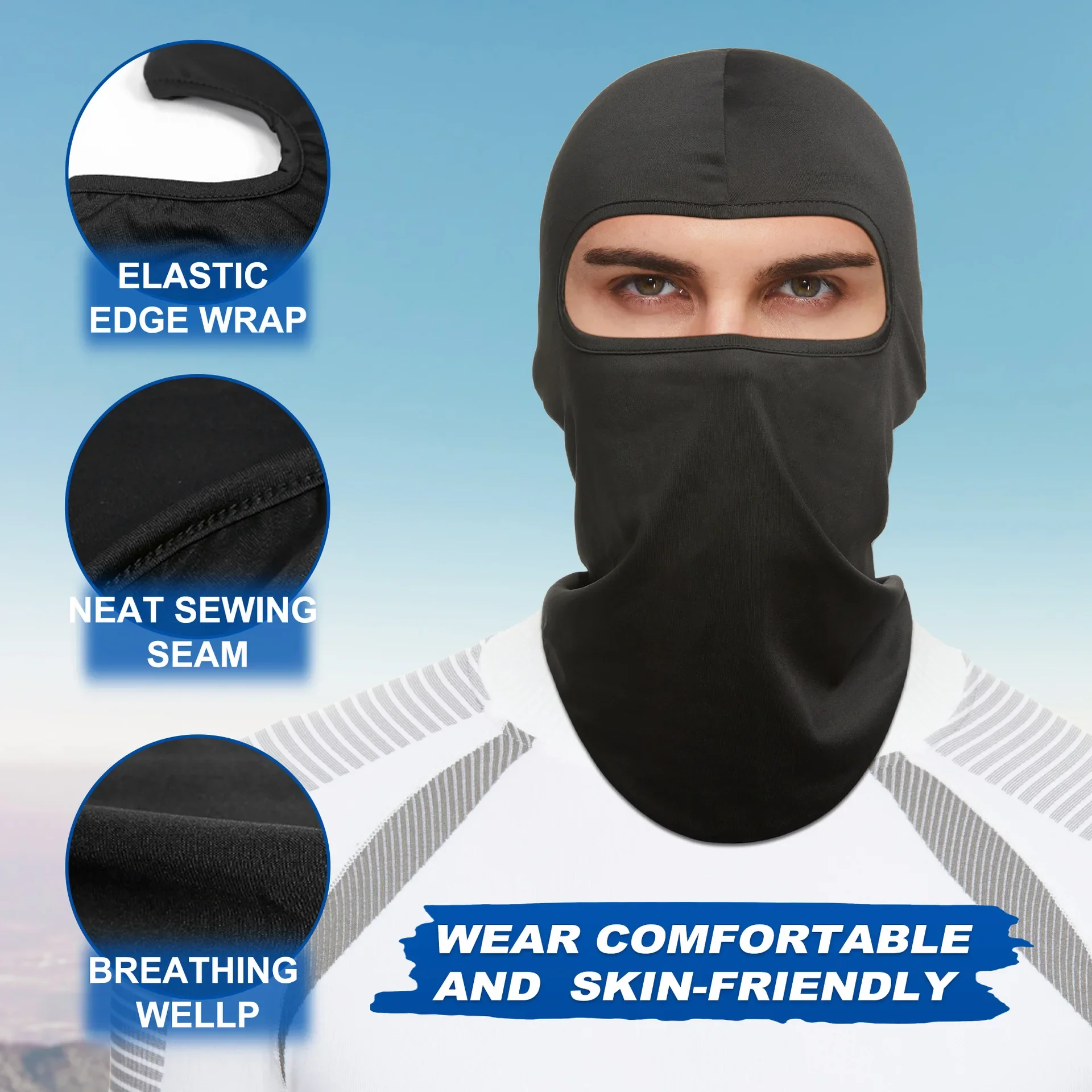 Outdoor Balaclava Uv Protection Cool Masks Summer Sunscreen Motorcycle Face Mask Bandana Scarves Breathable Cycling Cap Ski Mask