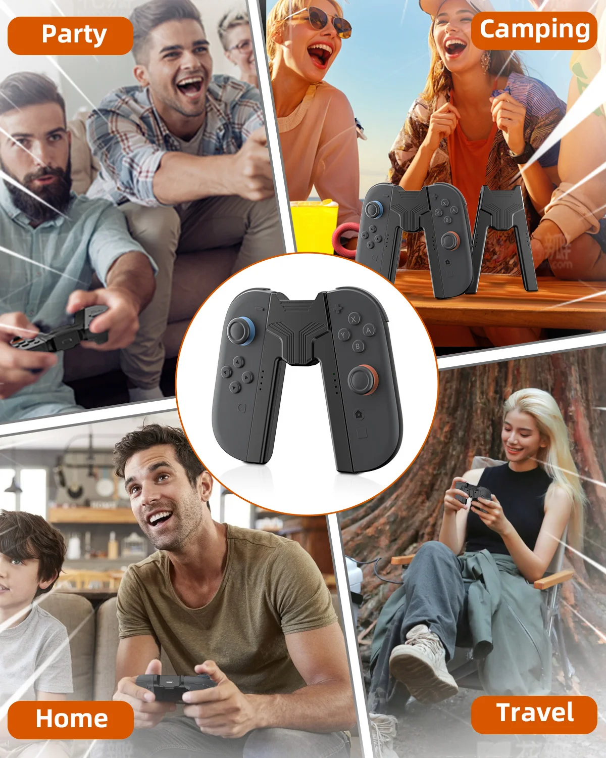 Aolion スイッチ 2 ジョイコン充電グリップブラケットポータブルデュアル充電ホルダーハンドルコントローラグリップスイッチ 2 アクセサリー