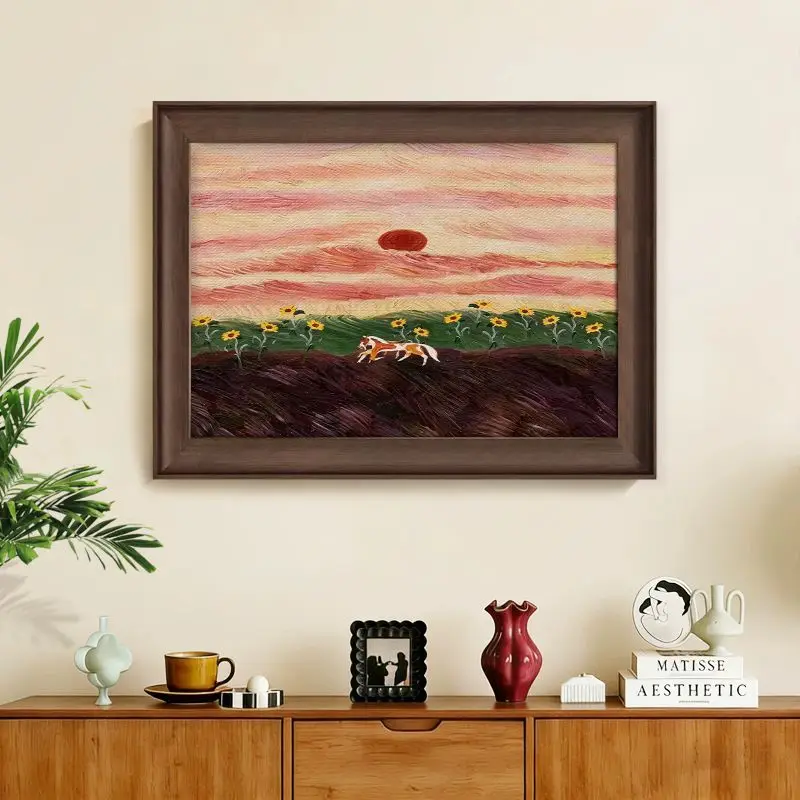 New medieval style meter box decorative painting art landscape entrance entrance meter box blocking hanging painting