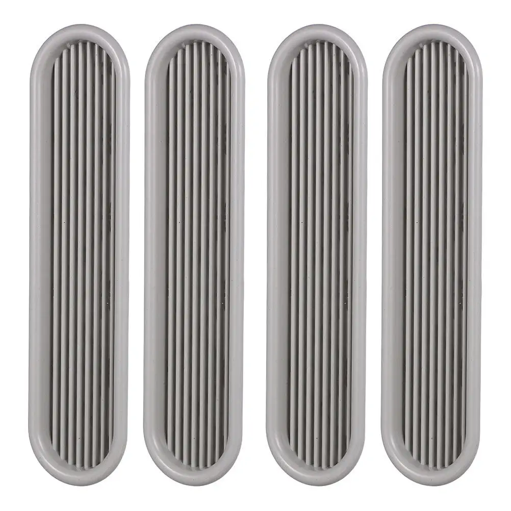 4Pcs Plastic Ventilation Outlet Covers Breathable Mesh Grilles for Wardrobe Shoe Cabinet Door Air Circulation Frame