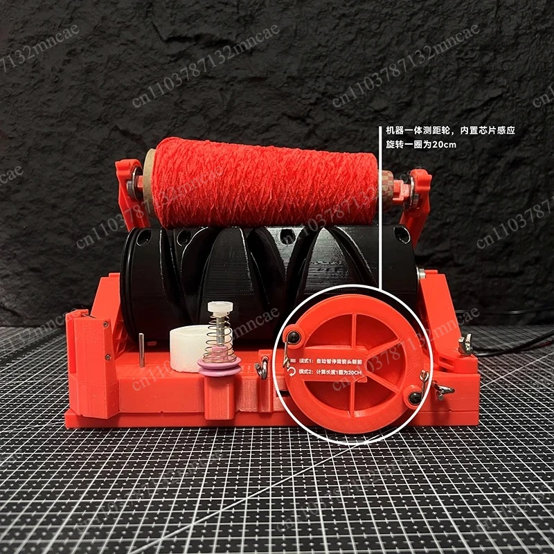 Weight Detection Desktop Electric Yarn Rewinder for Precision Winding Portable Mini Yarn Winder with Length Calculator