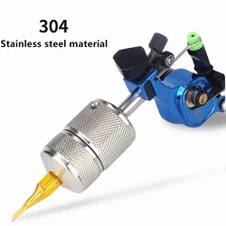 1pcs stainless steel self-locking machine handle 22MM 25MM 30MM self-locking machine handle automatic lock tattoo grip tube acce