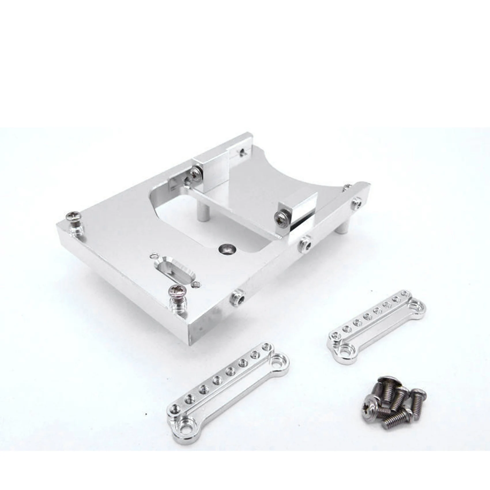 A30F-2 Set RC Car Part: 1 Set Metal Shock Absorber Damper & 1 Set Metal Steering Servo Fixed Mount Bracket