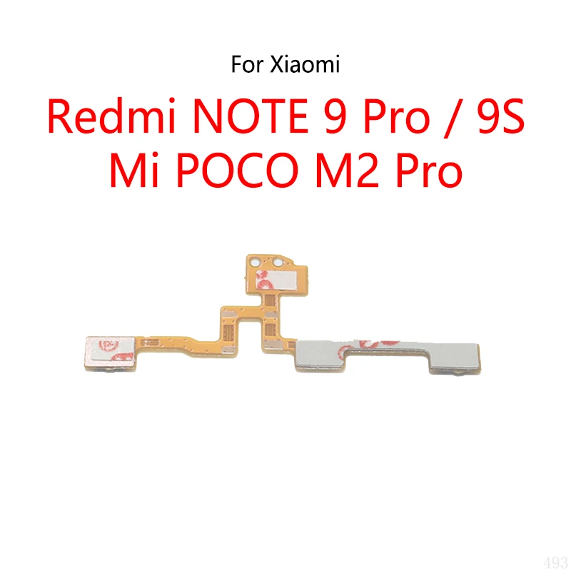 Kabel Flex On / Off saklar Volume tombol daya, untuk Xiaomi Redmi NOTE 9 Pro 9S / Mi POCO M2 Pro Pocophone