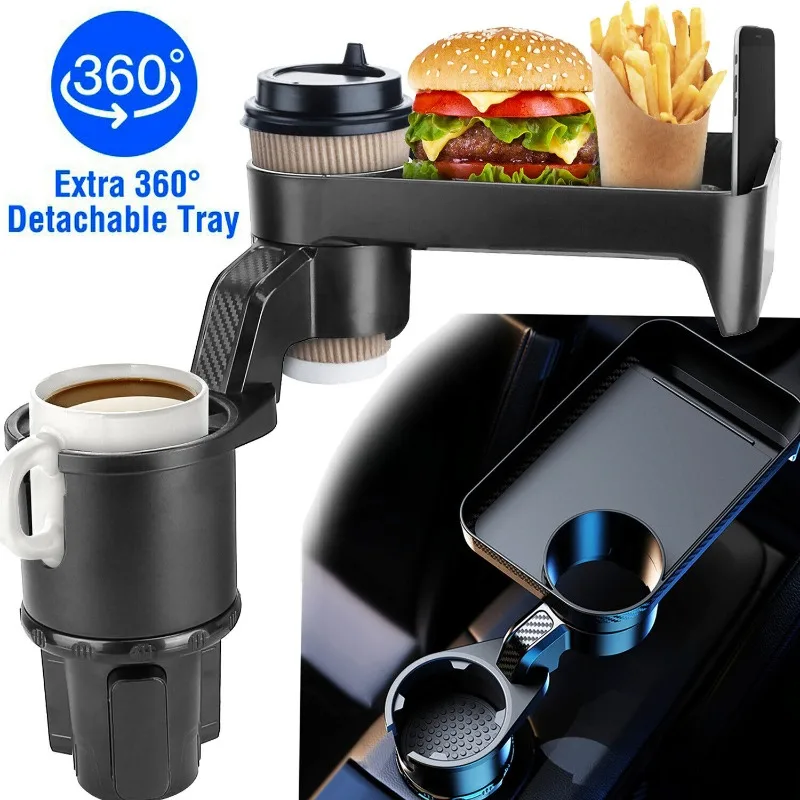 Car Mount Holder Travel Cup Coffee Table Stand Food Tray Detachable 360°Rotating United States