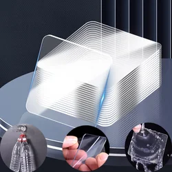 10pcs Double-sided Adhesive Tape Transparent Strong Adhesive Patch Waterproof No Trace Mounting Sticky Tape