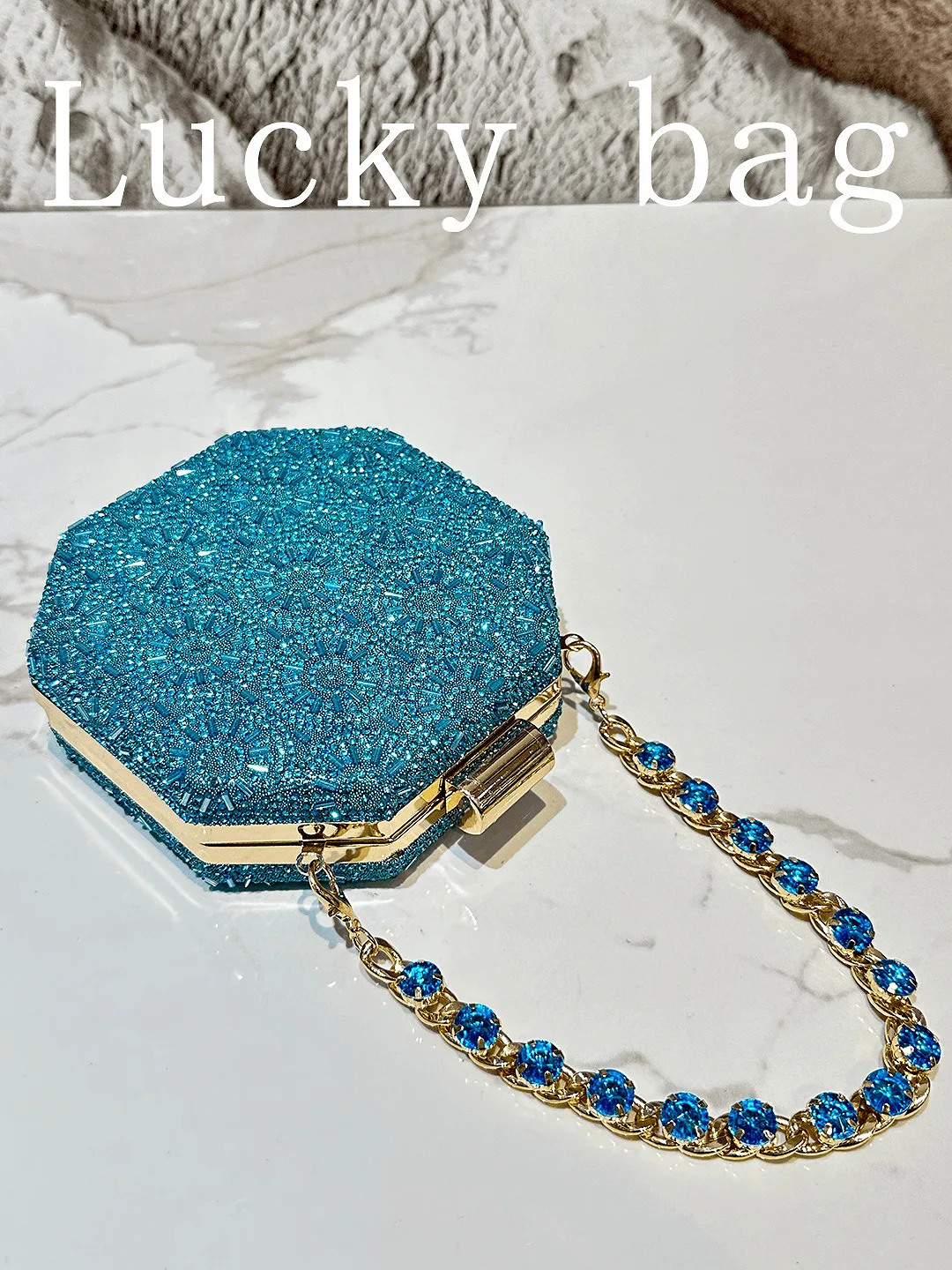Boutique Rhinestone Clutch Purse Metal Clutches for Women Party Evening Handbags Prom Crystal Clutch Minaudiere Bag,Mini view 6