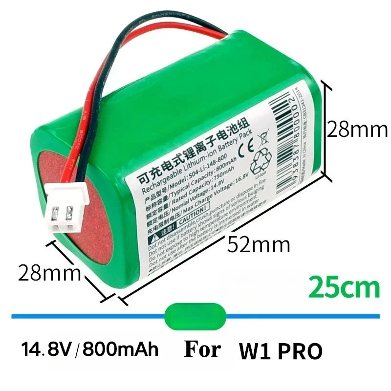New Battery For Ecovacs Cleaning Robot WA30 WA50 W1 PRO W830 833 836 850 860 W710 W730 WRN60 S07-LI-222-3000 Battery Packs - Image 4