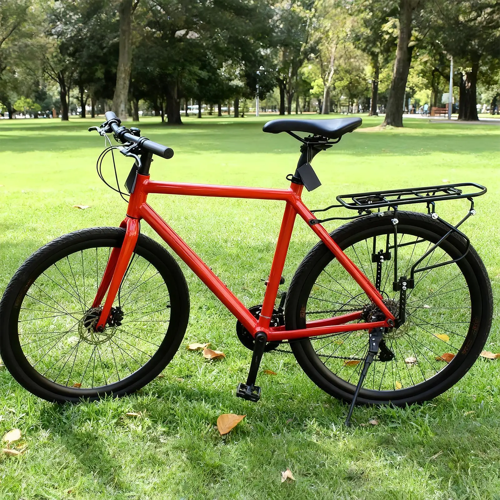 

Задний багажник для велосипеда, емкость 200 кг, регулируемый стальной багажник для велосипеда, для езды на велосипеде, для поездок на работу, для работы, для пешего туризма, пикника