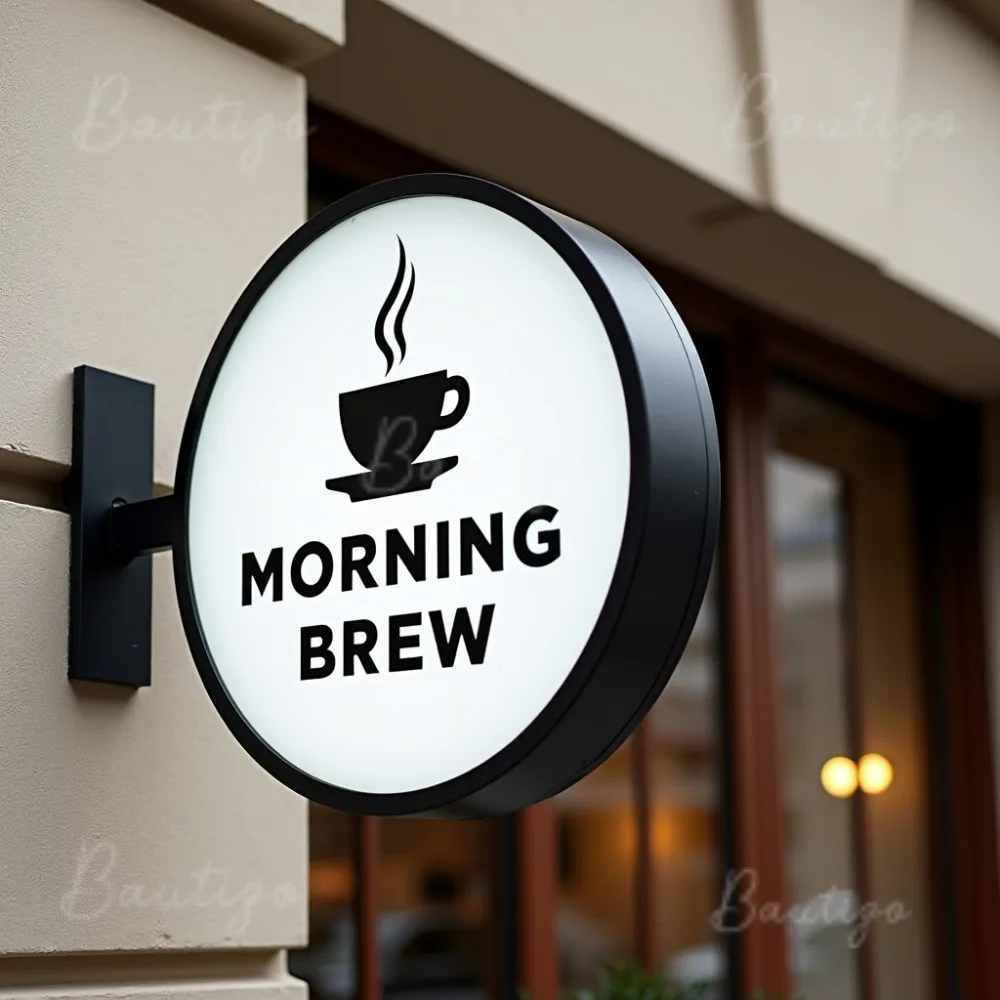 

Custom Waterproof Outdoor LED Light Box for Business Sign Acrylic Double Sided Storefront Signage Wall Mounted
