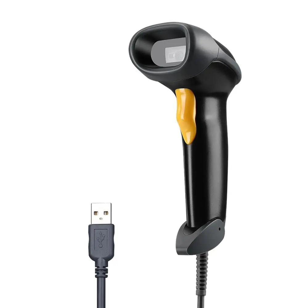 Eyoyo EY-H2 – ręczny skaner kodów kreskowych 2D z podłączeniem USB, automatyczne skanowanie kodów QR, PDF417 i Data Matrix, czytnik kodów kreskowych do mobilnych płatności w punktach sprzedaży (POS) i