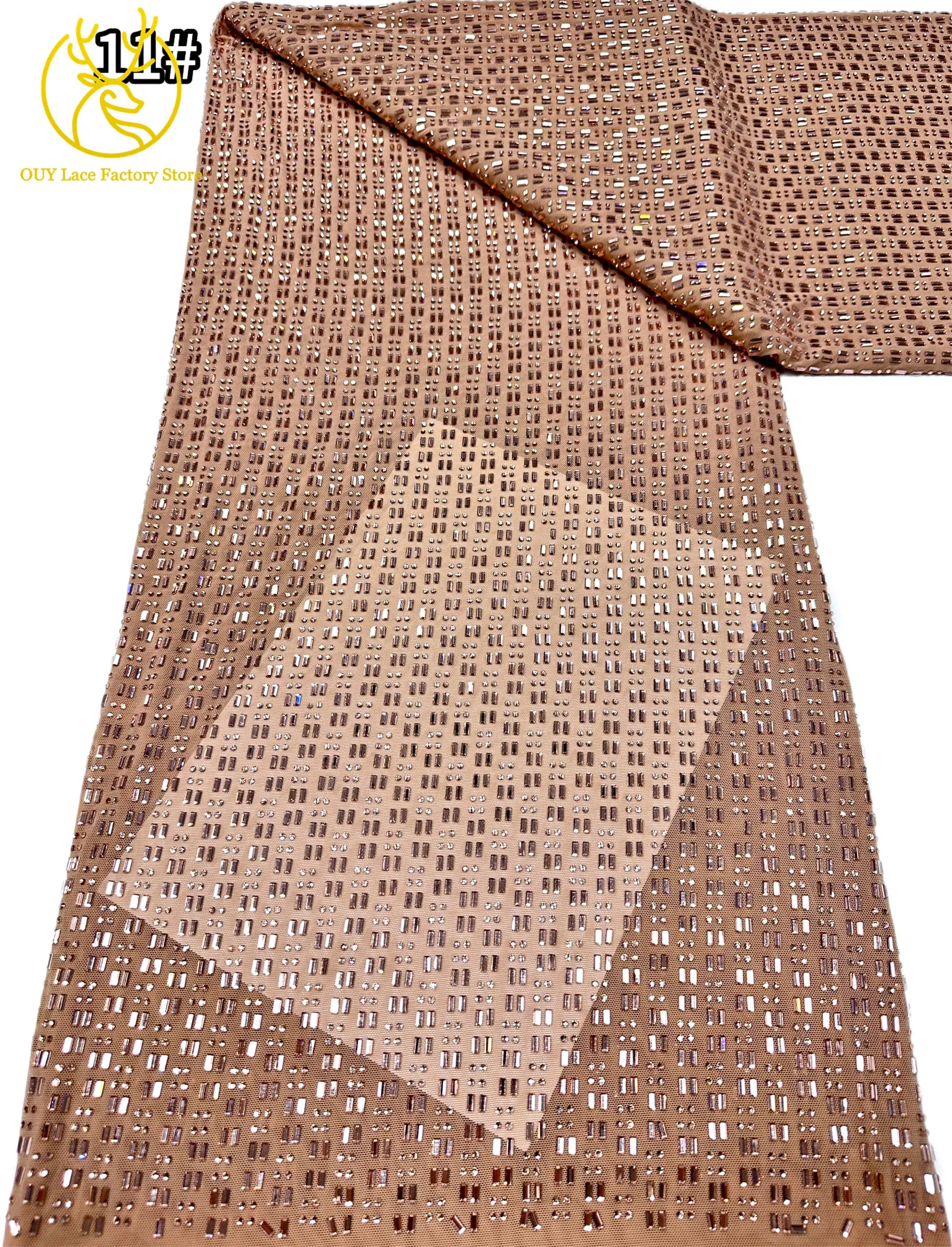 Königsblauer Österreichischer Glasdiamant-Stretch-Spitzenstoff Königlicher Luxus Französischer Tüll Afrikanischer Spitzenstoff für Brautkleider – Detail 20