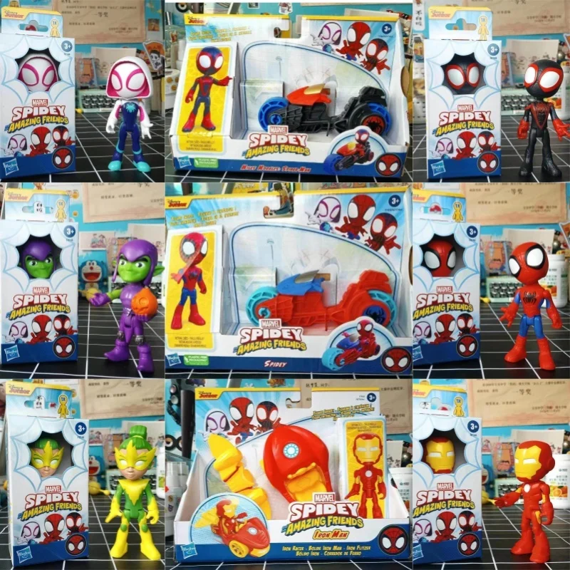 Оригинальная коллекционная аниме-фигурка Hasbro Marvel Series Spiderman Superhero Spidey And His Amazing Friend, модель игрушки, подарки
