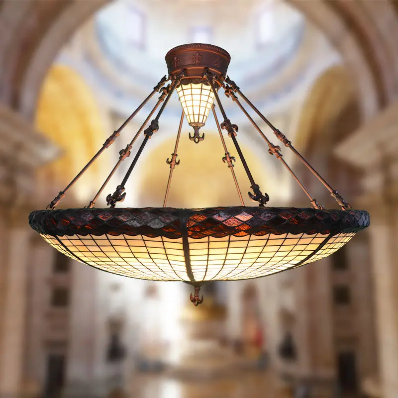 

36 inches, new living room villa, hotel lobby European style, palace wind ceiling lamp