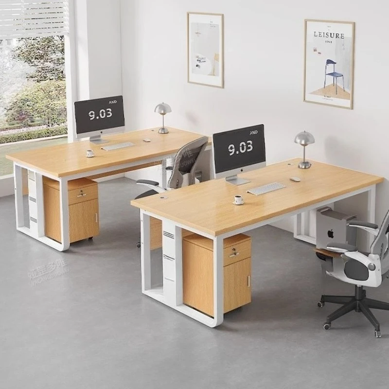 

The combination of employee desks and chairs is simple convenient and convenient Both the boss and employees use computer desks.