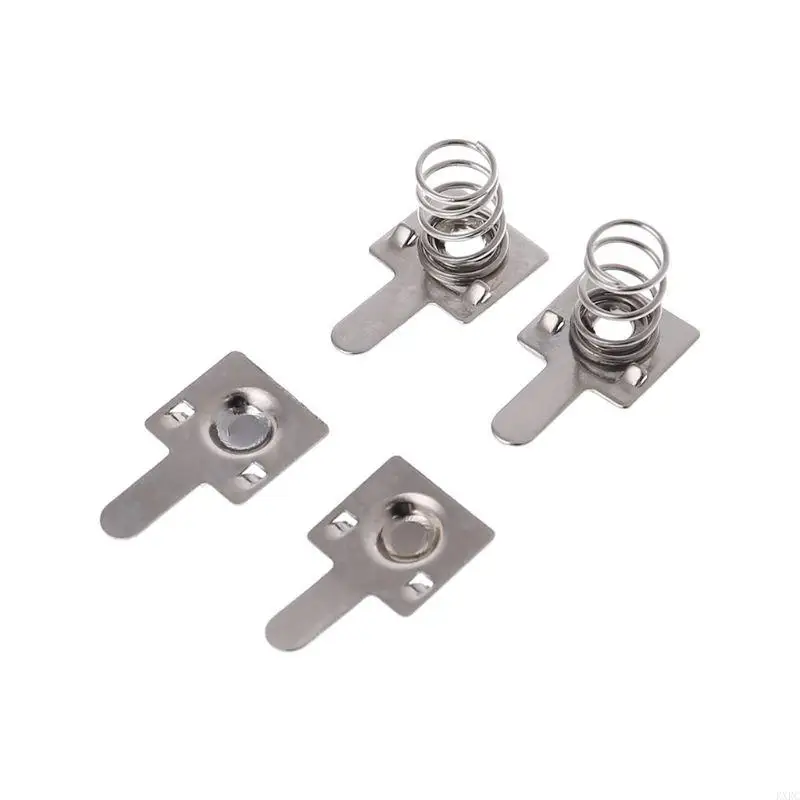 

KXRC 100 Pcs AA or AAA Battery Positive to Negative Conversion Silver Tone Metal Spring Contact Nickeling Plate Replacement