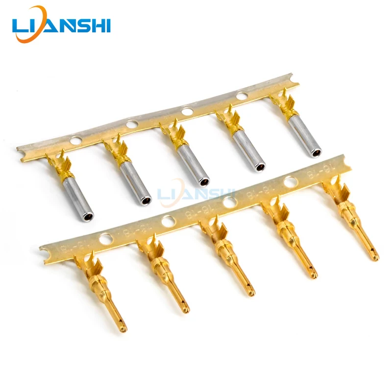 50pcs 1060-16-0144DT gold-plated male and female terminals 1062-16-0144 connectors with stamped spring inserts