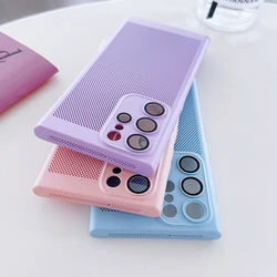 Ultra Thin Heat Dissipation Phone Case For Samsung Galaxy Note 20 S23 S24 Ultra S22 Plus S21 FE S20 A73 A53 A54 A52 A32 Cover