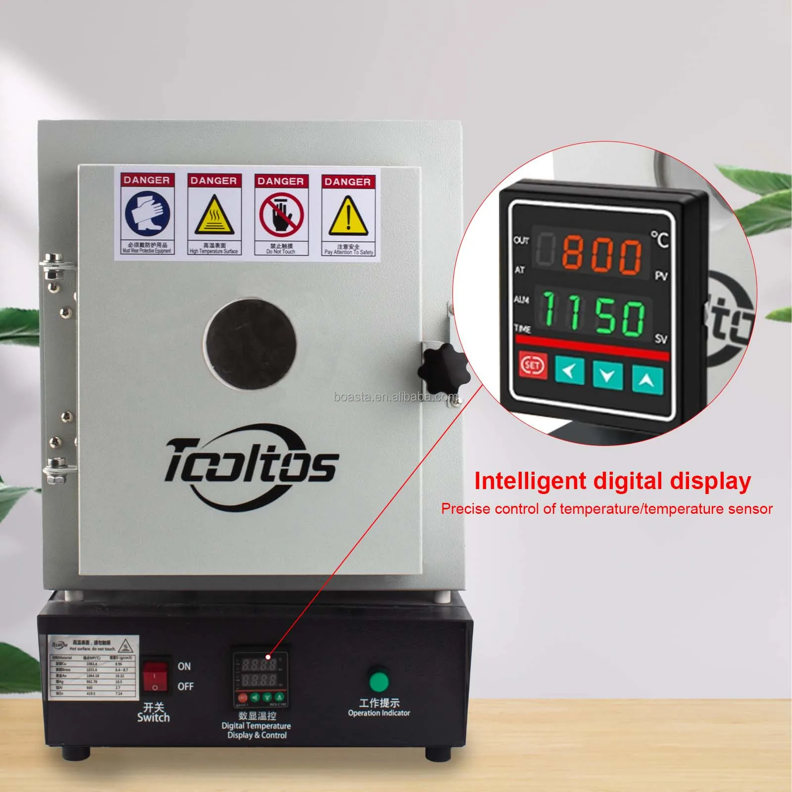

Gold Seller Boasta 1150℃ Muffle Furnace with Observation Window 15000W Constant Temperature Oven for Jewelry Mold Investment Cas