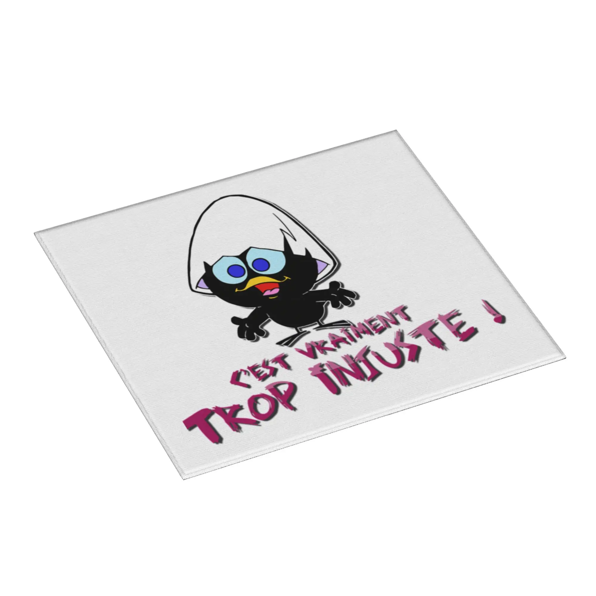 Calimero Cartoon Comic Non Slip Kitchen Counter Protector Mat Barware Tableware Reusable  Bathroom Drying Mat For Kitchen