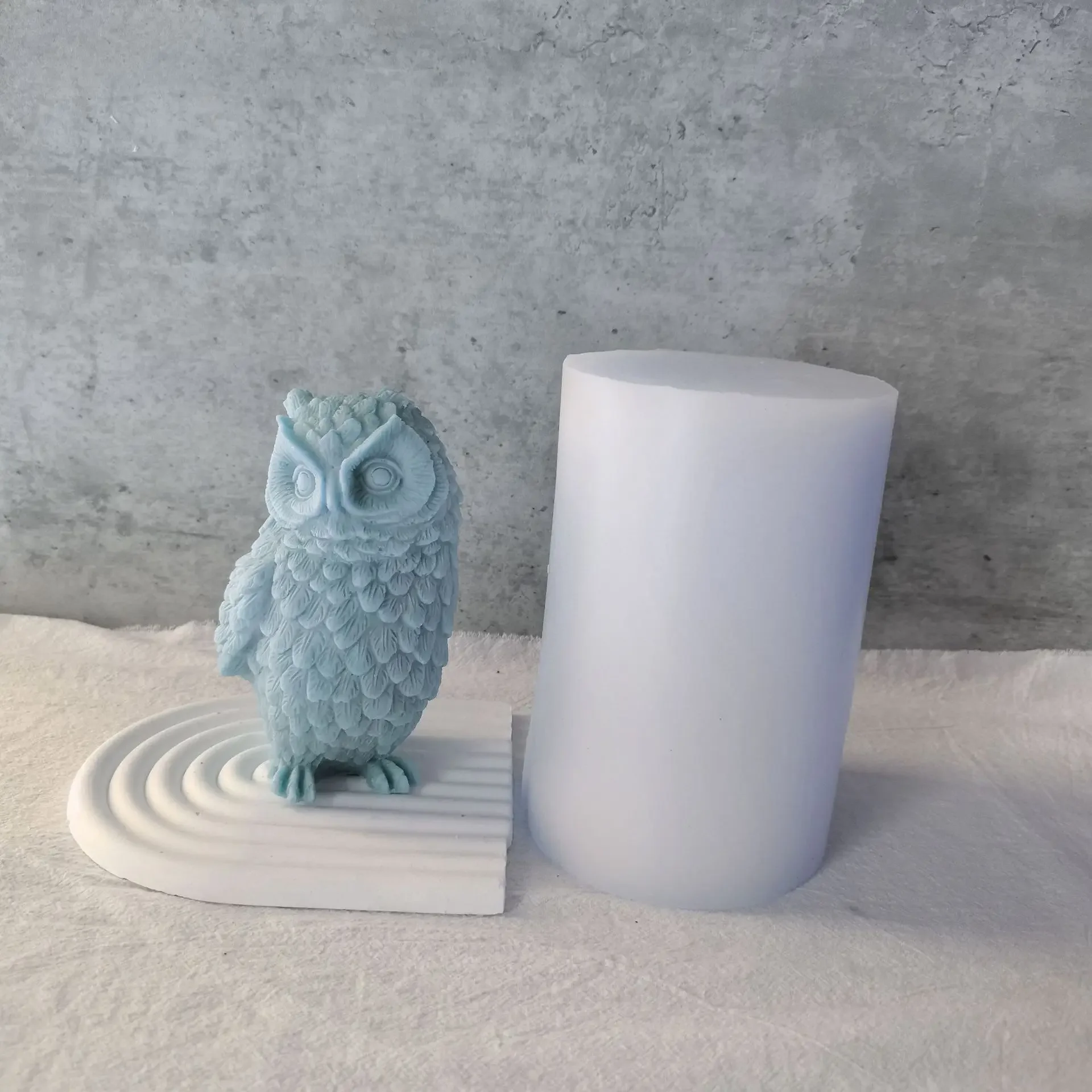 New Big Size Owl Animal Scented Candle Silicone Mold Halloween Easter DIY Decor Furnish Soap High Quality Drip Mold