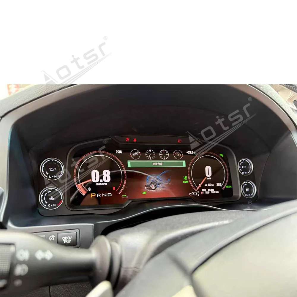 12.3 inch LCD Gauge Car Digital Cluster Virtual Cockpit For Lexus LX570 2016 2017-2021 Dashboard LCD Screen Multimedia Player